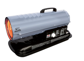 RPH700KFA - Paraffin-Diesel Forced Air Heater, 70,000 BTU, 21kW - Multi-Fuel, Silent Drive Heater for Workshops, Showrooms, and More