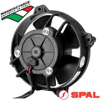 SPAL Thermo Puller Fan - 4.0" Straight Paddle 12V - 147CFM - 3.0Amps, (EF3571)