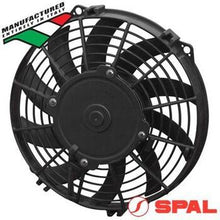 Load image into Gallery viewer, SPAL Thermo Pusher Fan - 9&quot; Straight 12V - 590CFM - 5.8 Amps, (EF3527)