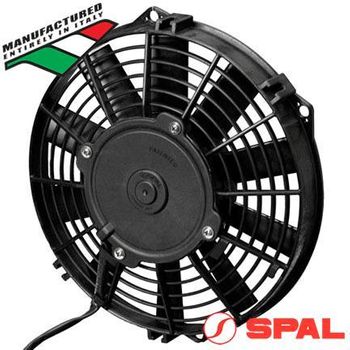 SPAL Thermo Pusher Fan - 10" Straight 12V - 647 CFM - 6.4Amps, (EF3503)