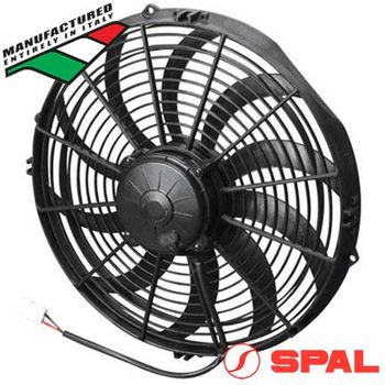 SPAL High-Performance Puller Fan - 14" Skew 12V - 1841 CFM - 19.6Amps, (EF3657)