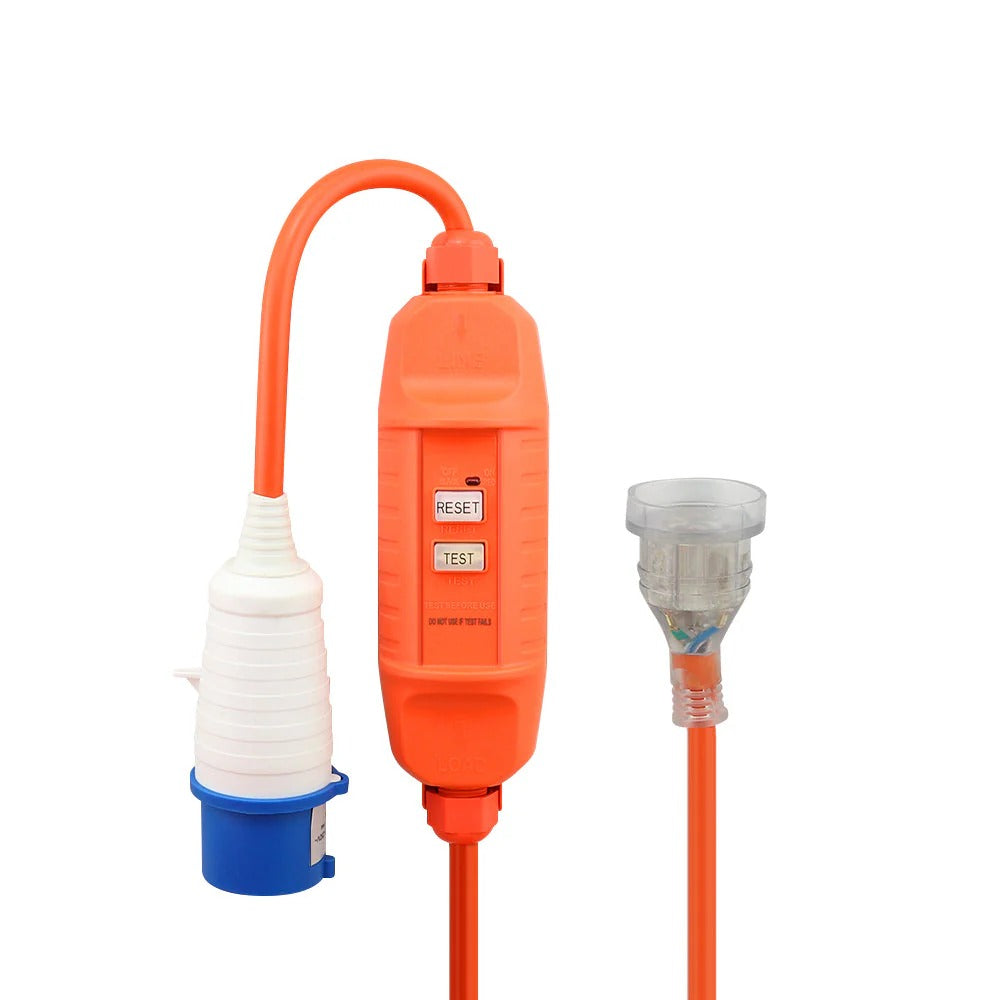 Caravan Lead Camping Lead 10A to 16A RCD Lead Cable 10M
