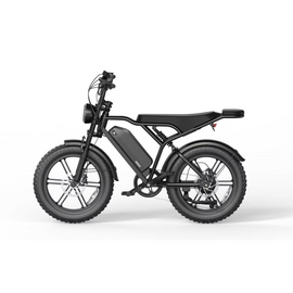 Zerogo V8 Fatbike Electric Mountain Bike 250W 48V 15Ah | Dual Suspension 20x4” Tires, 7-Speed, Hydraulic Disc Brakes