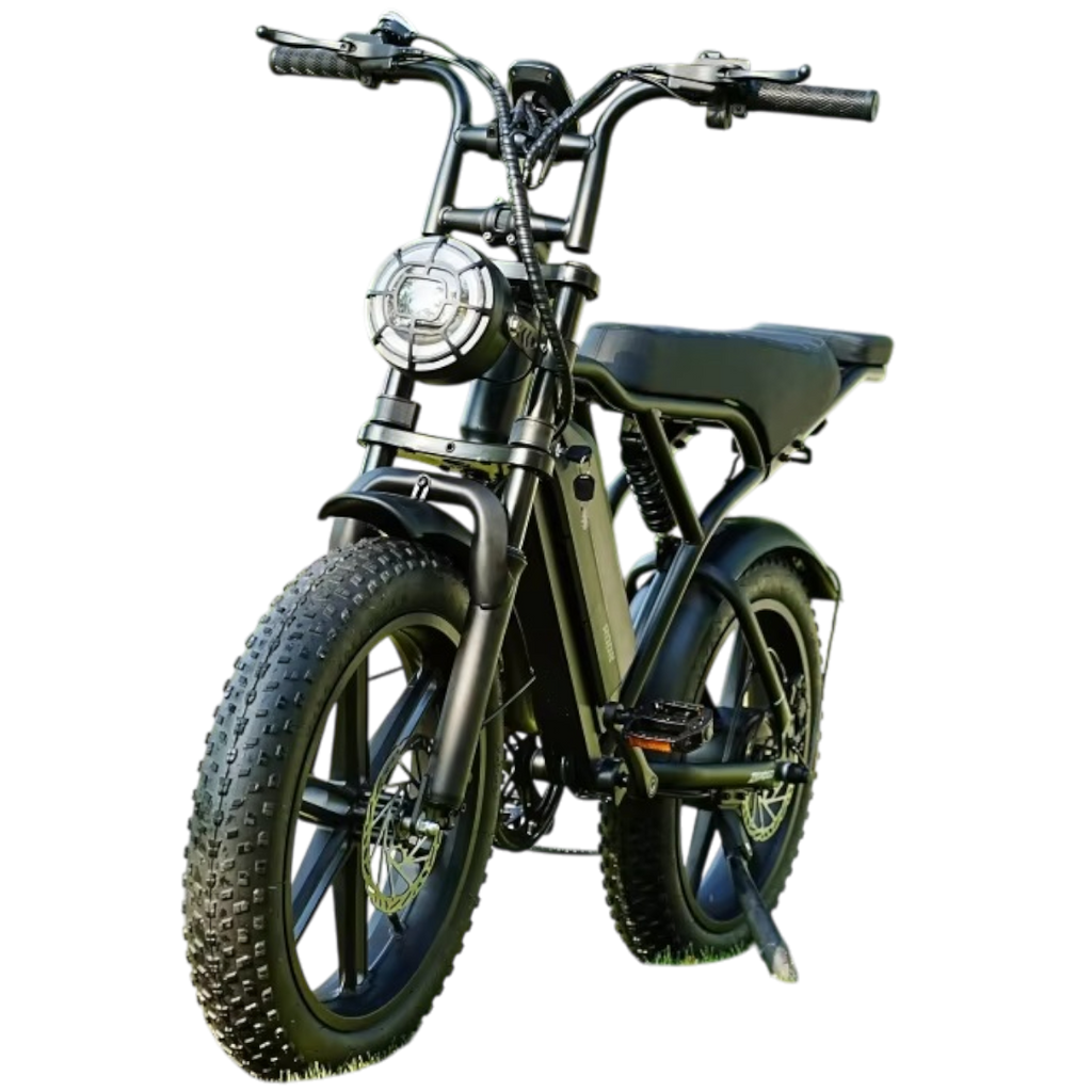 Zerogo V8 Fatbike Electric Mountain Bike 250W 48V 15Ah | Dual Suspension 20x4” Tires, 7-Speed, Hydraulic Disc Brakes