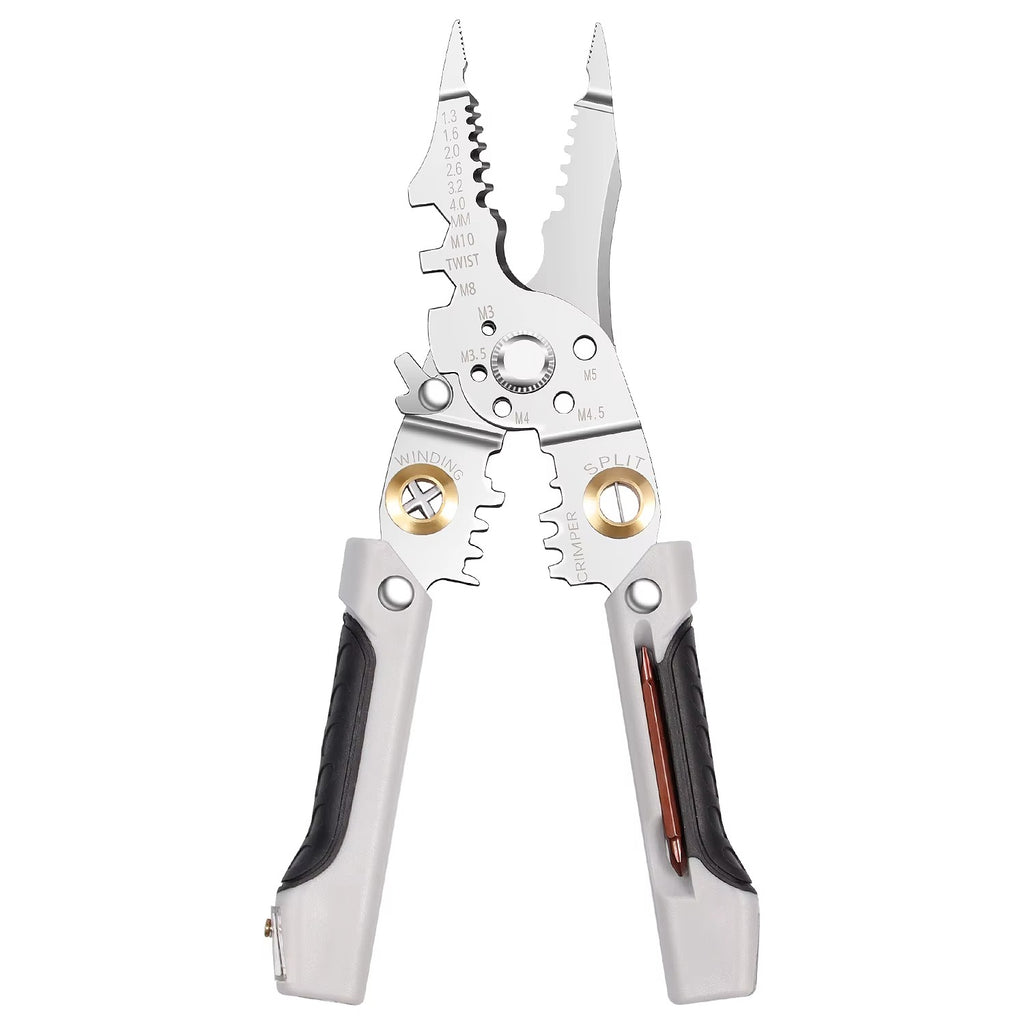 Wire Stripper – 21-in-1 Multifunction Stripping & Crimping Pliers With Electricity Measurement