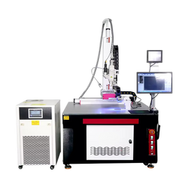Laser engraving machine on a white background