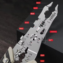 Load image into Gallery viewer, 26-in-1 Multifunctional Electrician Wire Stripper &amp; Cutter – High-Carbon Steel Crimping Tool with TPR Handle