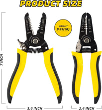 Load image into Gallery viewer, 10–22 AWG Wire Stripper &amp; Cutter – Multifunctional Electrician Pliers for Auto &amp; Electrical Repair