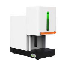 Load image into Gallery viewer, White and black machine with a green light on a white background