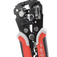 Load image into Gallery viewer, Wire stripper with red and black handles on a white background