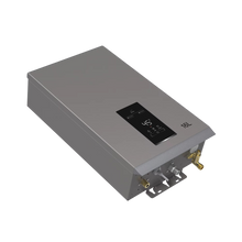 Load image into Gallery viewer, Gray water heater with digital display on a white background