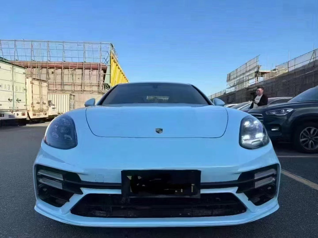 Porsche Panamera 971 GTS style front bumper installed
