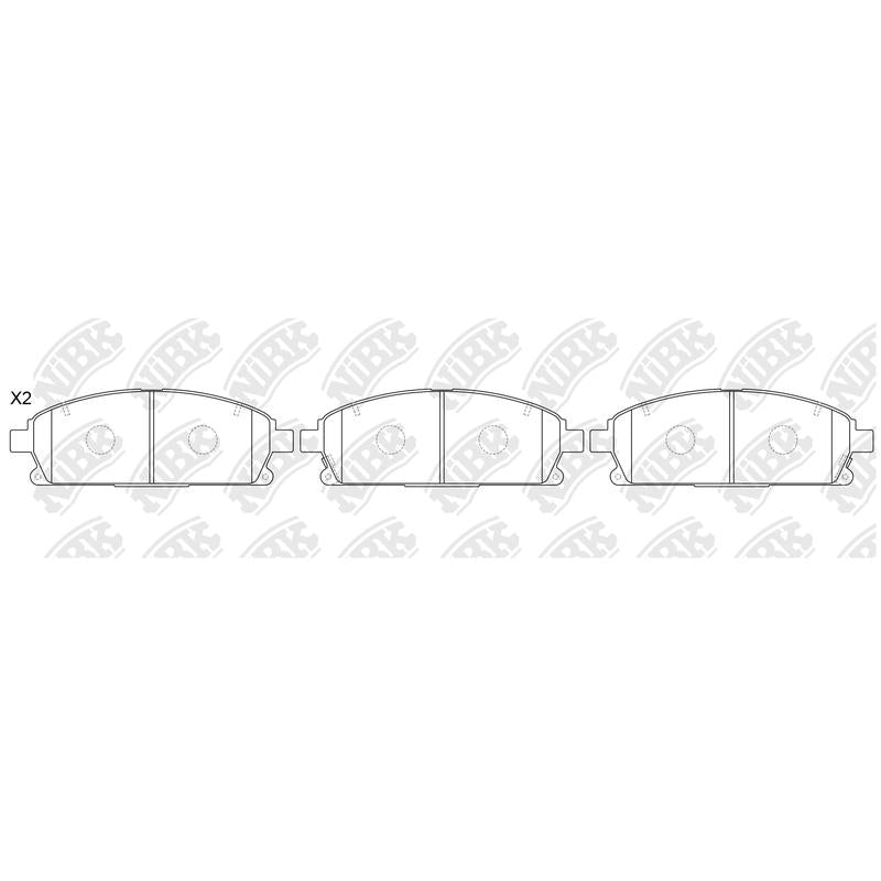 XP DB1333 = PN2389 Front Pads For Honda Infiniti Nissan