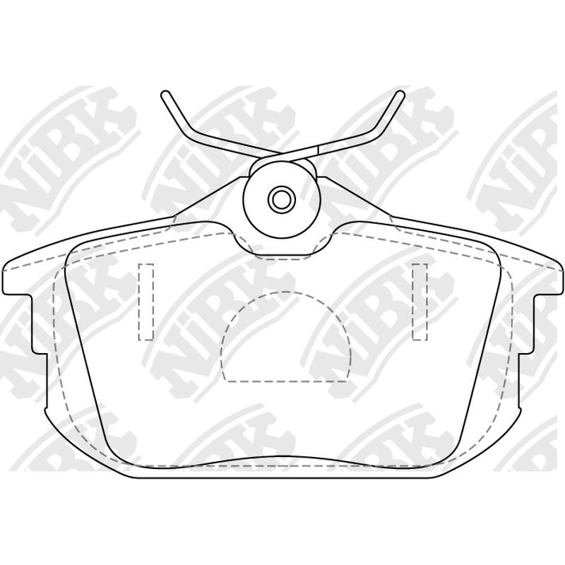 ROYALE BP1382 =PN3593 Rear Pads For Mitsubishi Volvo Smart