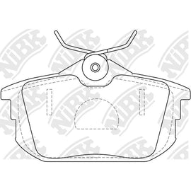 ROYALE BP1382 =PN3593 Rear Pads For Mitsubishi Volvo Smart