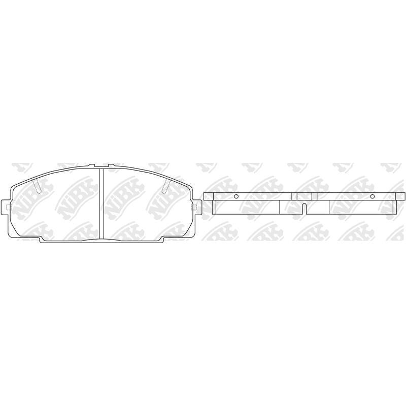 Front Brake Pads For Toyota Hino - TECHSTOP DB1328 PN1237