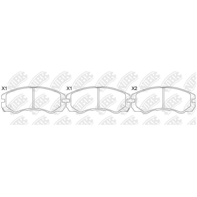 Front Pads For Honda Isuzu NHC790 =PN4258