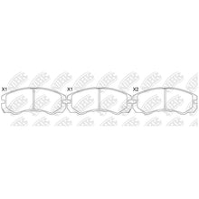 Load image into Gallery viewer, Front Pads For Honda Isuzu NHC790 =PN4258
