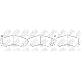 Front Pads For Honda Isuzu NHC790 =PN4258