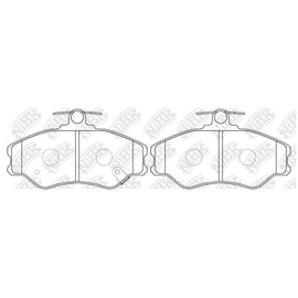 Front Brake Pads For Hyundai NHC738 PN0112