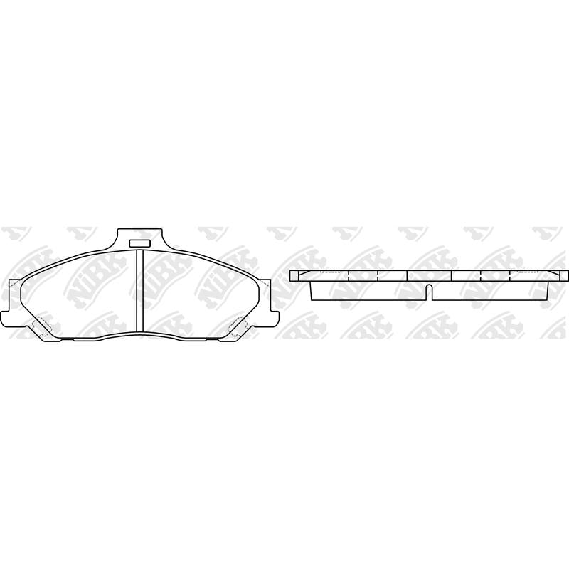 Front Brake Pads For Ford Mazda NHC848 PN0163