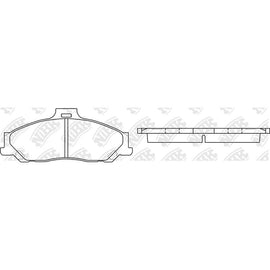 Front Brake Pads For Ford Mazda NHC848 PN0163