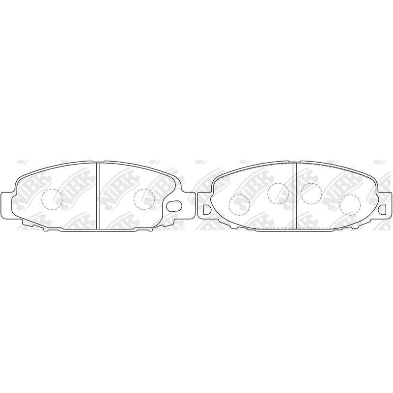 Front Brake Pads For Mitsubishi NHC732 =PN3347