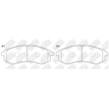Load image into Gallery viewer, Front Brake Pads For Mitsubishi L200 - NHC1607 =PN3808