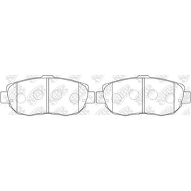 Front Brake Pads For Lexus Toyota - TECHSTOP DB1395 PN1324