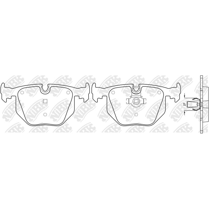 Rear Brake Pads For BMW Land Rover - TECHSTOP DB1397 PN0225