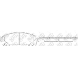 Front Brake Pads For Lexus Subaru Toyota - TECHSTOP DB2004 PN1845
