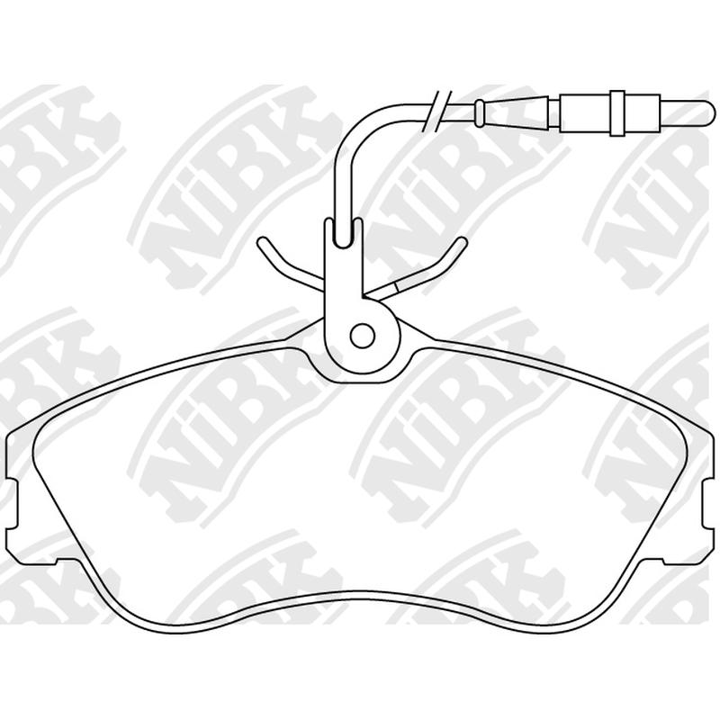 Front Brake Pads For Citroen Peugeot - TECHSTOP DB2015 PN0173