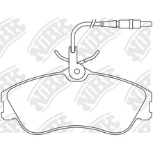 Load image into Gallery viewer, Front Brake Pads For Citroen Peugeot - TECHSTOP DB2015 PN0173