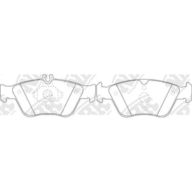 Front Brake Pads For Mercedes-Benz - TECHSTOP DB1330