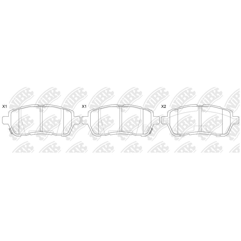 Front Brake Pads For Ford Suzuki Daihatsu - TECHSTOP DB1941