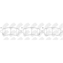 Load image into Gallery viewer, Front Brake Pads For Ford Suzuki Daihatsu - TECHSTOP DB1941