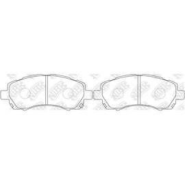 Front Brake Pads For Subaru - TECHSTOP DB1363 PN7398