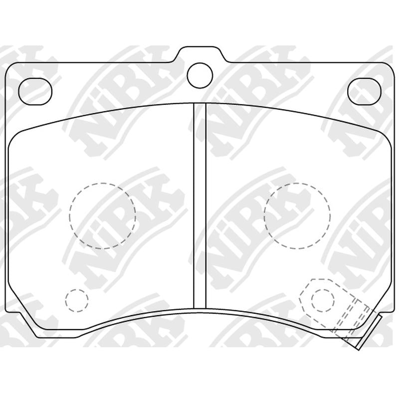Front Brake Pads For Ford Mazda - TECHSTOP DB1177 PN5230