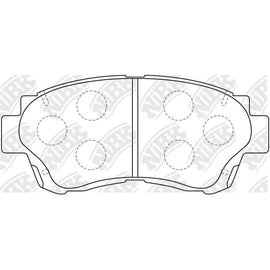 Front Brake Pads For Lexus Toyota - TECHSTOP DB1209 PN1228