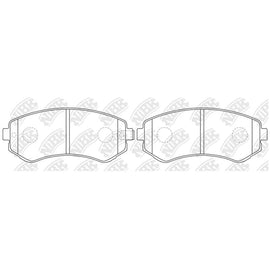 Front Brake Pads For Nissan - TECHSTOP DB1148 PN2199