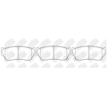 Load image into Gallery viewer, Front Brake Pads For Mazda Nissan - TECHSTOP DB1210