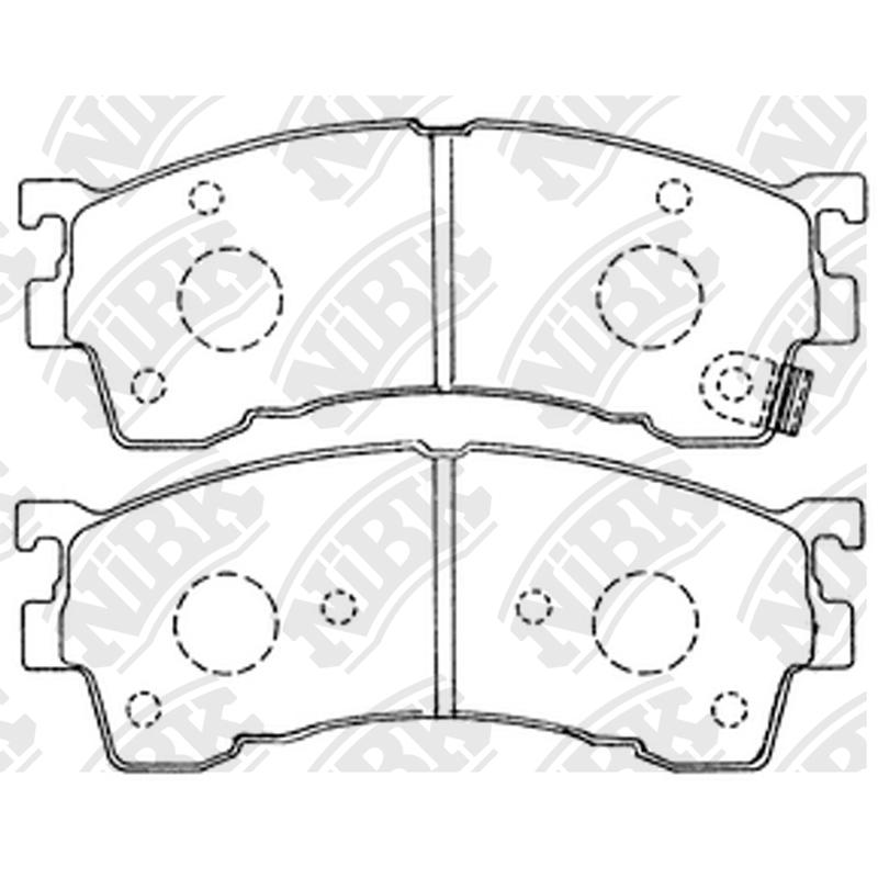 Front Brake Pads For Ford Mazda - TECHSTOP DB1255 PN5239