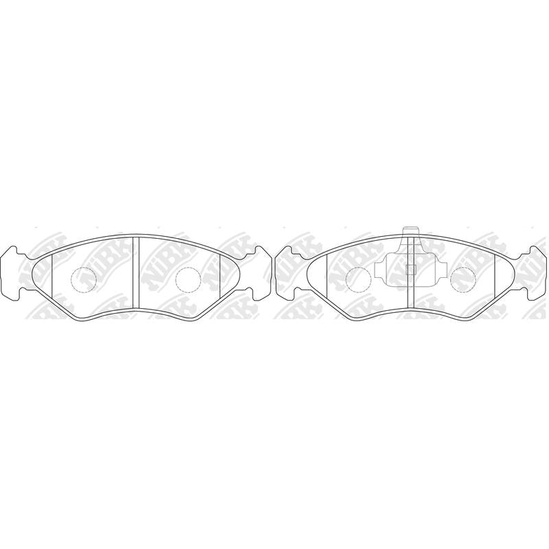 Front Brake Pads For Ford Mazda - TECHSTOP DB1373 PN5106