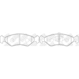 Front Brake Pads For Ford Mazda - TECHSTOP DB1373 PN5106