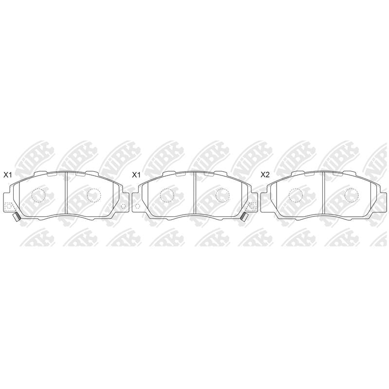 Front Pads XP DB1206 PN8254 For Honda Isuzu Rover
