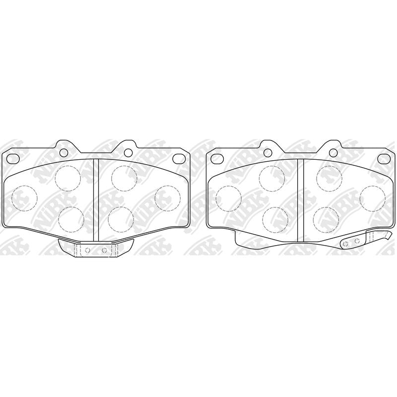 Front Brake Pads For Toyota Volkswagen Foton - ICER 141007