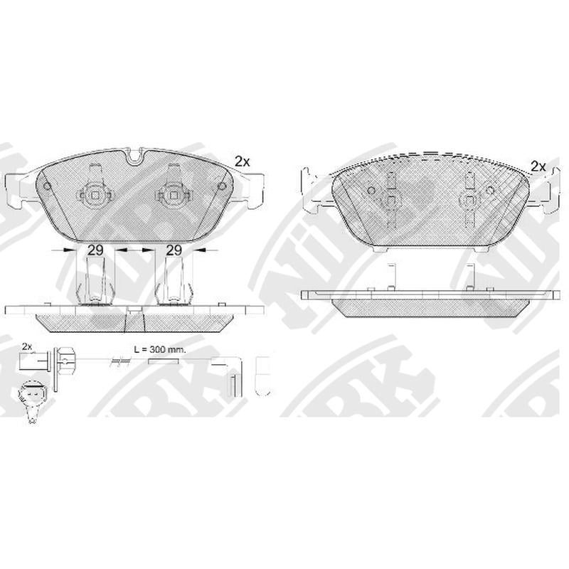Front Brake Pads For Audi Mercedes-Benz - ICER 181993 PN0556W