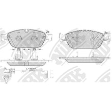 Load image into Gallery viewer, Front Brake Pads For Audi Mercedes-Benz - ICER 181993 PN0556W