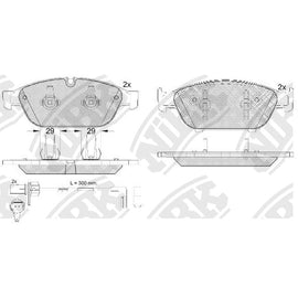 Front Brake Pads For Audi Mercedes-Benz - ICER 181993 PN0556W