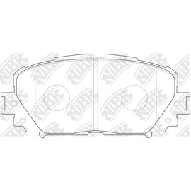 Front Brake Pads For Subaru Toyota - TECHSTOP DB1785 PN1518